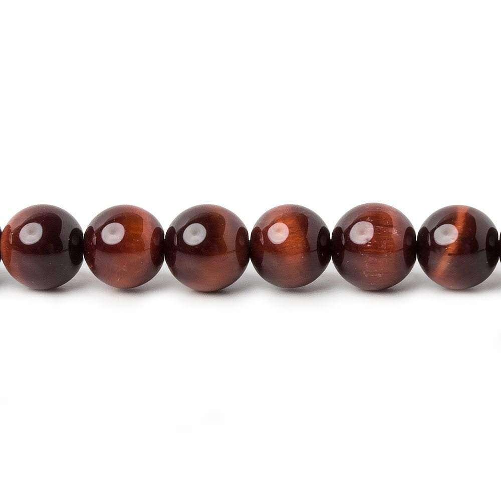 6mm Red Tiger's Eye plain round beads 16 inch 70 pieces AA
