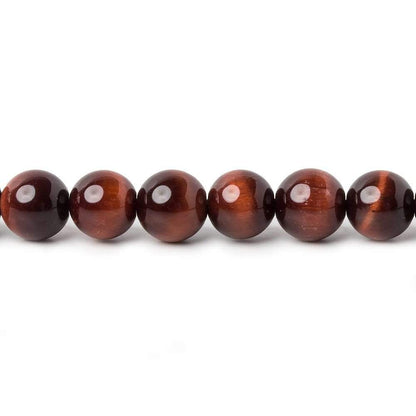 6mm Red Tiger's Eye plain round beads 16 inch 70 pieces AA