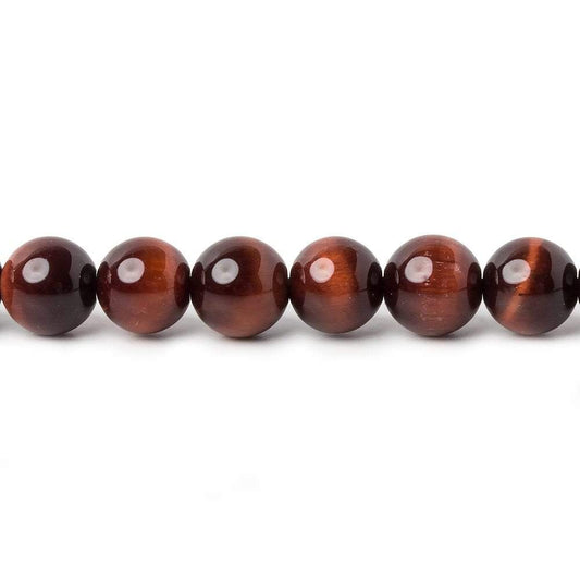 6mm Red Tiger's Eye plain round beads 16 inch 70 pieces AA