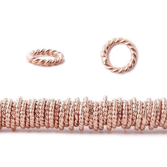 6mm Rose Gold Plated Copper Jump ring 8 inch 170 pcs