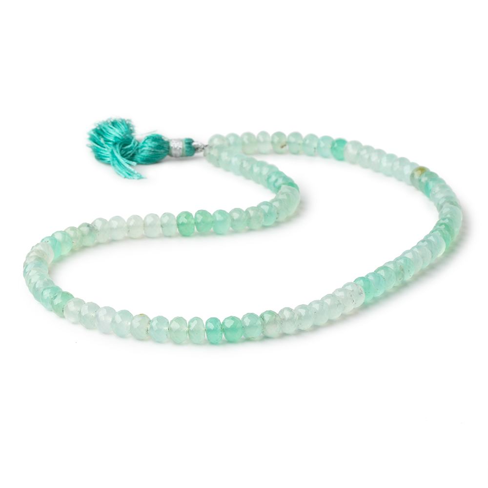 6mm Shaded Chrysoprase Faceted Rondelle Beads 16 inch 90 pieces AA