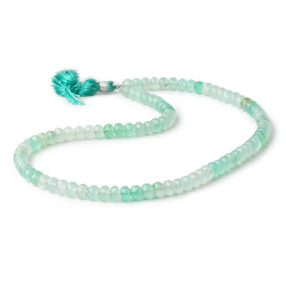 6mm Shaded Chrysoprase Faceted Rondelle Beads 16 inch 90 pieces AA