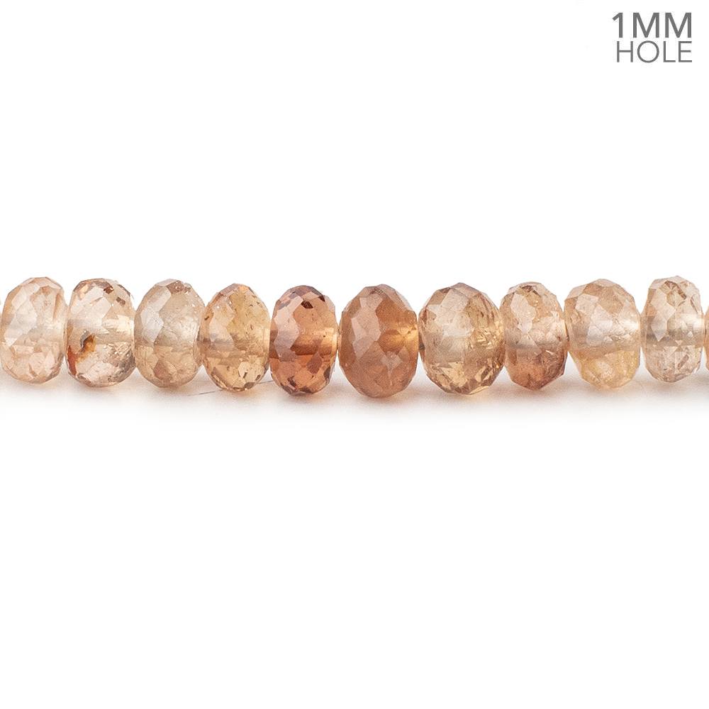6mm Shaded Imperial Topaz Faceted Rondelle Beads 16 inch 106 pieces 1mm Hole