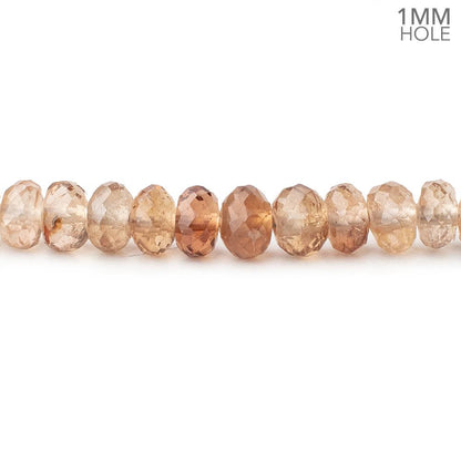 6mm Shaded Imperial Topaz Faceted Rondelle Beads 16 inch 106 pieces 1mm Hole