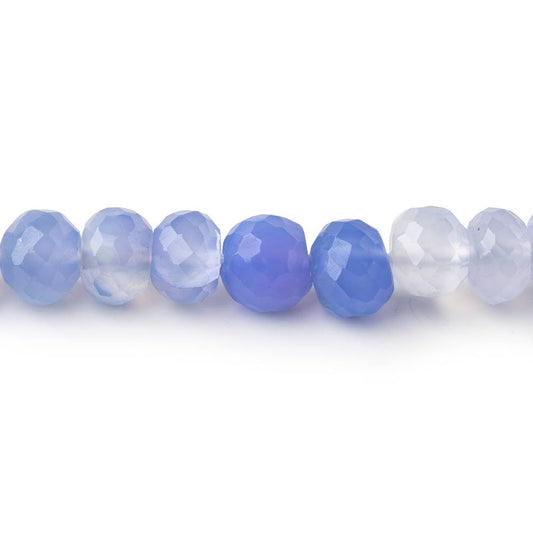 6mm Shaded Santorini Chalcedony Faceted Rondelle Beads 13 inch 76 pieces