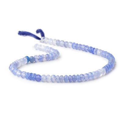 6mm Shaded Santorini Chalcedony Faceted Rondelle Beads 13 inch 76 pieces