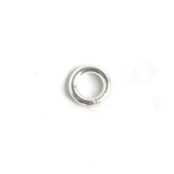 6mm Sterling Silver Open Plain Jump Ring Set of 25 pieces 16 gauge wire