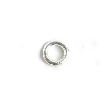 6mm Sterling Silver Open Plain Jump Ring Set of 25 pieces 16 gauge wire