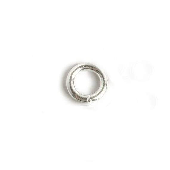 6mm Sterling Silver Soldered Plain Jump Ring Set of 25 pieces 16 gauge wire