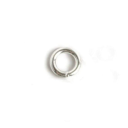 6mm Sterling Silver Soldered Plain Jump Ring Set of 25 pieces 16 gauge wire