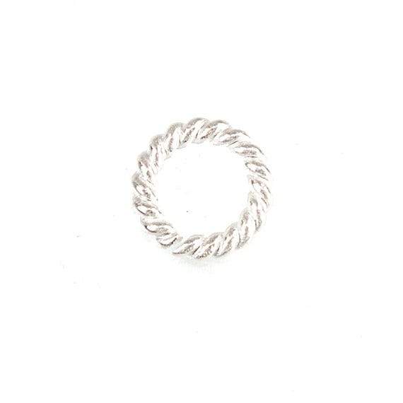 6mm Sterling Silver Twisted Jumpring 25 pcs per bag