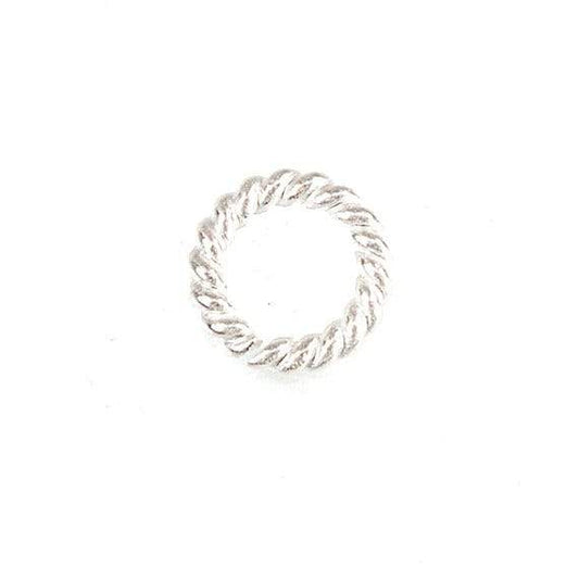 6mm Sterling Silver Twisted Jumpring 25 pcs per bag