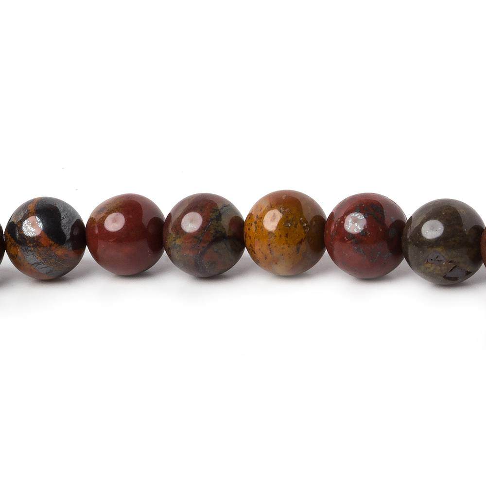6mm Tiger Iron plain round beads 15 inch 60 pieces
