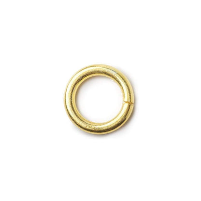 6mm Vermeil Plain Jumpring 25 rings per bag
