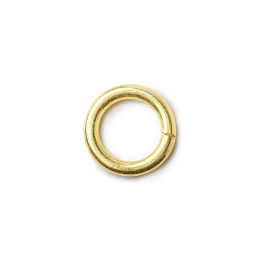 6mm Vermeil Plain Jumpring 25 rings per bag