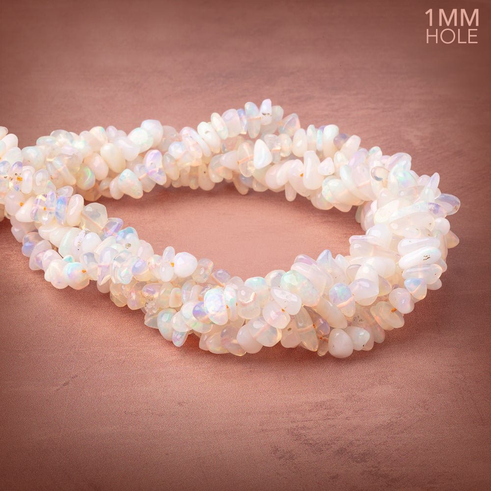 6x2-10x5mm Ethiopian Opal Plain Nugget Beads 16 inch 121 pieces 1mm Hole