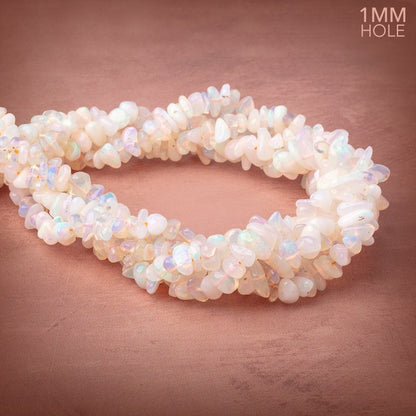 6x2-10x5mm Ethiopian Opal Plain Nugget Beads 16 inch 121 pieces 1mm Hole