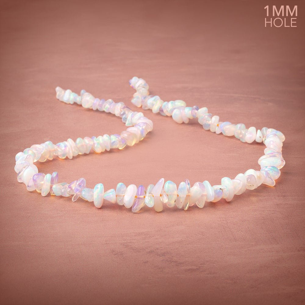 6x2-10x5mm Ethiopian Opal Plain Nugget Beads 16 inch 121 pieces 1mm Hole