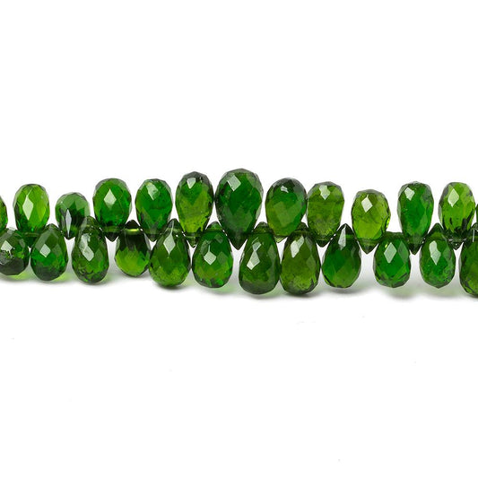 6x3-9x4mm Chrome Diopside faceted tear drop Beads 8 inch 91 pieces