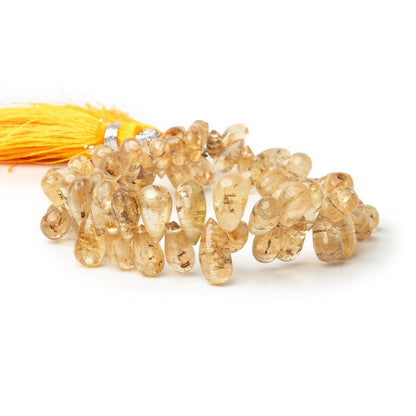 6x4-10x6mm Imperial Topaz Plain Tear Drop Beads 7 inch 70 pieces