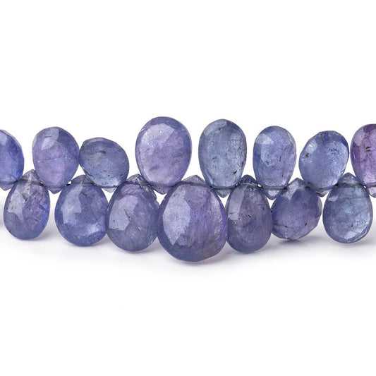 6x4-10x7mm Tanzanite Faceted Pear Beads 9 inch 80 pieces