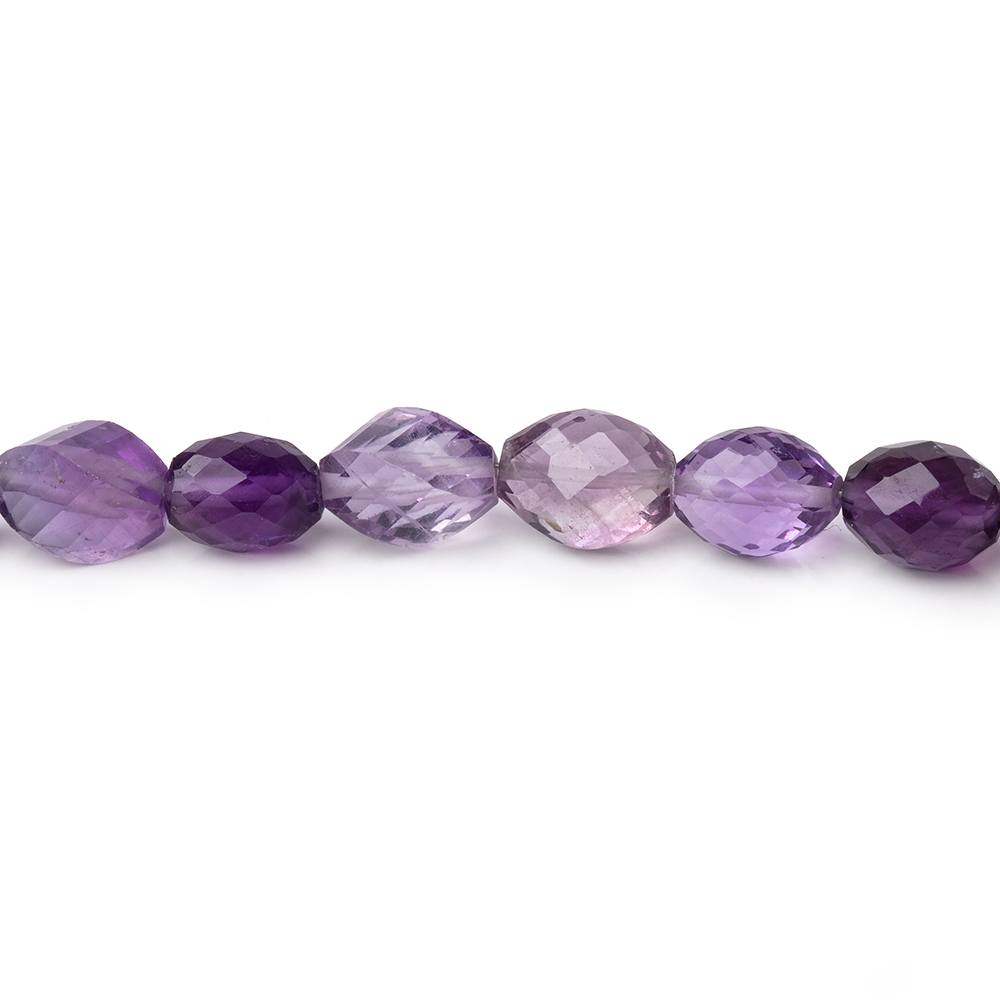 6x4-11x7mm Shaded Amethyst Multiple Shaped Beads 16 inch 53 pieces