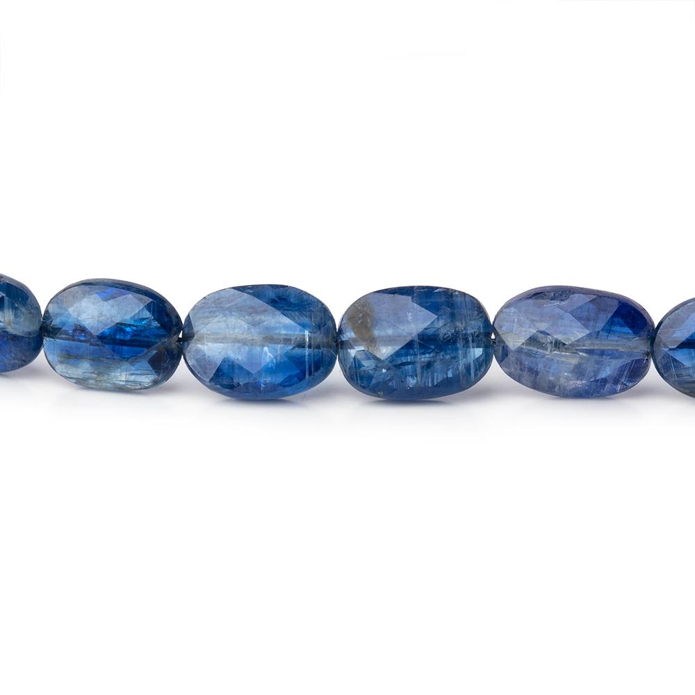 6x4-11x9mm Kyanite Faceted Oval Nugget Beads 16 inch 52 pieces