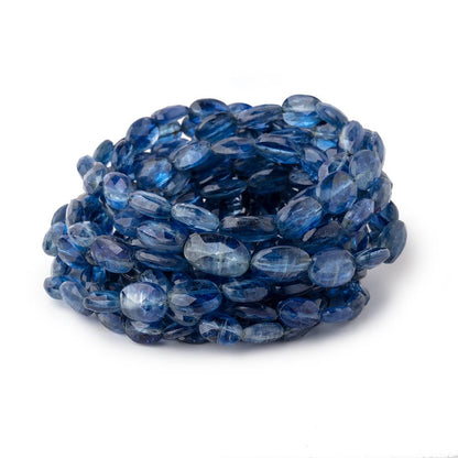 6x4-11x9mm Kyanite Faceted Oval Nugget Beads 16 inch 52 pieces