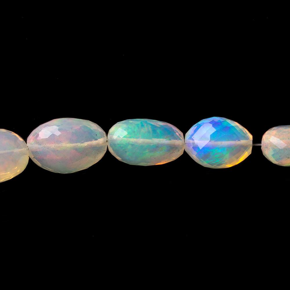 6x4-14x9mm Ethiopian Opal Straight Drill Faceted Nuggets 17.5 inch 45 beads AA