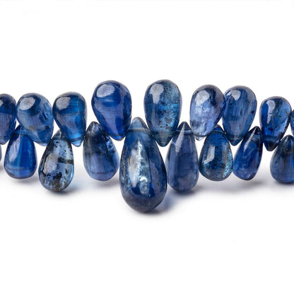 6x4-15x7mm Kyanite Plain Tear Drop Beads 10 inch 96 pieces AAA