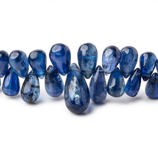 6x4-15x7mm Kyanite Plain Tear Drop Beads 10 inch 96 pieces AAA