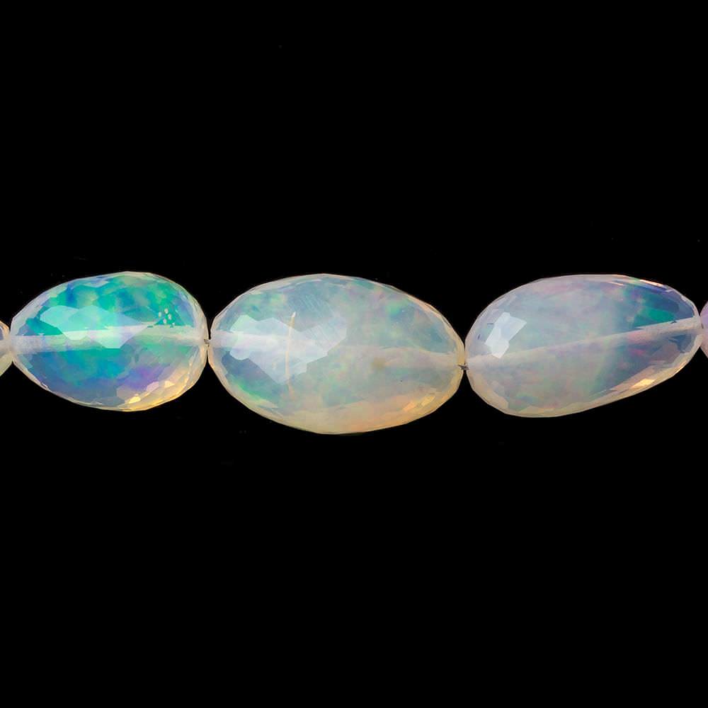 6x4-17x11mm Ethiopian Opal Straight Drill Faceted Nuggets 17 inch 42 beads AA