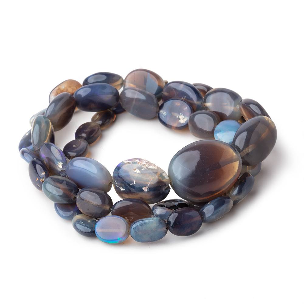 6x4-17x14mm Australian Opal Plain Nugget Beads 16 inch 46 pieces