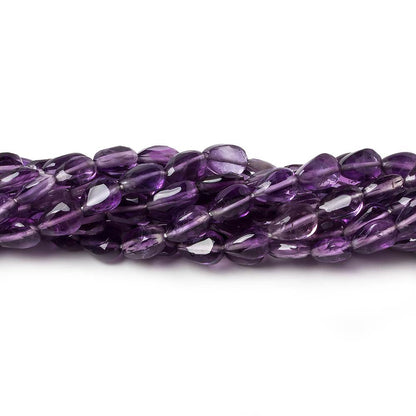 6x4-7x4mm Shaded Amethyst straight drilled faceted pears 14 inch 55 beads