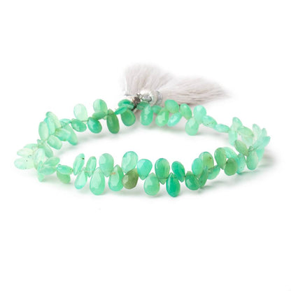 6x4-8x4mm Chrysoprase Faceted Pear Beads 7.5 inch 75 pieces