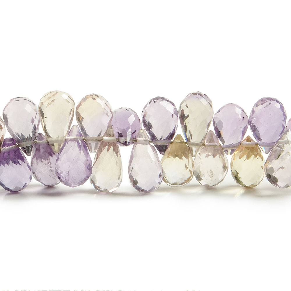 6x4-9x4mm Ametrine Tear Drop Beads 8 inch 92 pieces