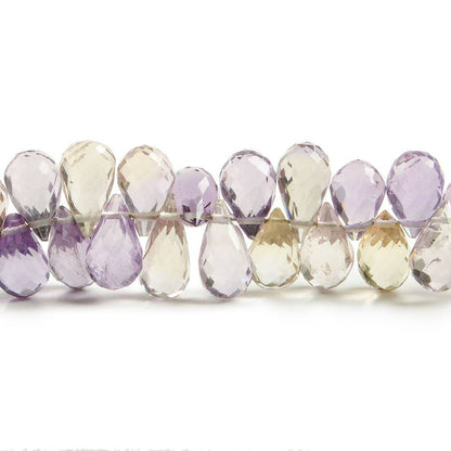 6x4-9x4mm Ametrine Tear Drop Beads 8 inch 92 pieces