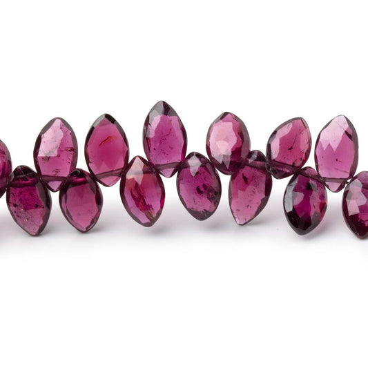 6x4-9x5mm Purple Garnet Faceted Marquise Beads 8 inch 54 pieces AA