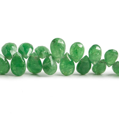 6x4-9x6mm Tsavorite Garnet Pear Briolette 8 inch 72 pieces
