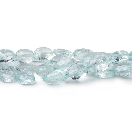 6x4-9x7mm Aquamarine micro faceted ovals 17 inch 63 beads AA