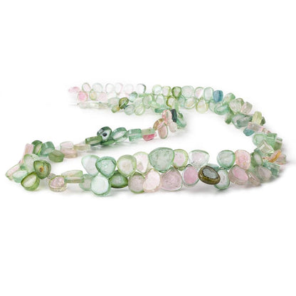 6x4.5-10x10mm MultiColor & Watermelon Afghani Tourmaline Freeforms 19 inch 147 beads AAA