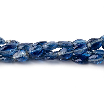 6x4.5-8.5x6mm Kyanite straight drilled faceted oval beads 17 inch 61 pieces