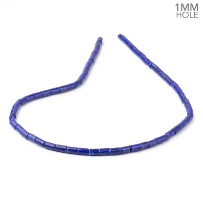 6x4mm Lapis Lazuli Plain Tube Beads 16 inch 65 pieces AA