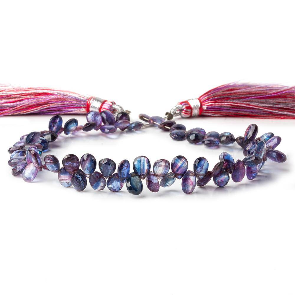 6x4mm Mystic Kyanite Faceted Pear Beads 8 inch 80 pieces