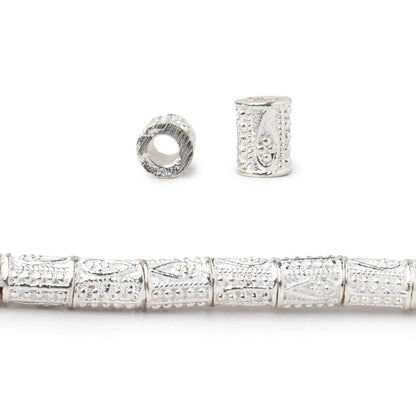 6x4mm Teardrop Design Tube Beads 8 inch 33 pieces