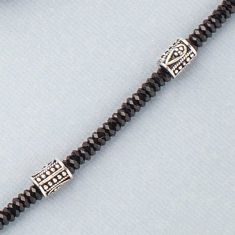 6x4mm Teardrop Design Tube Beads 8 inch 33 pieces