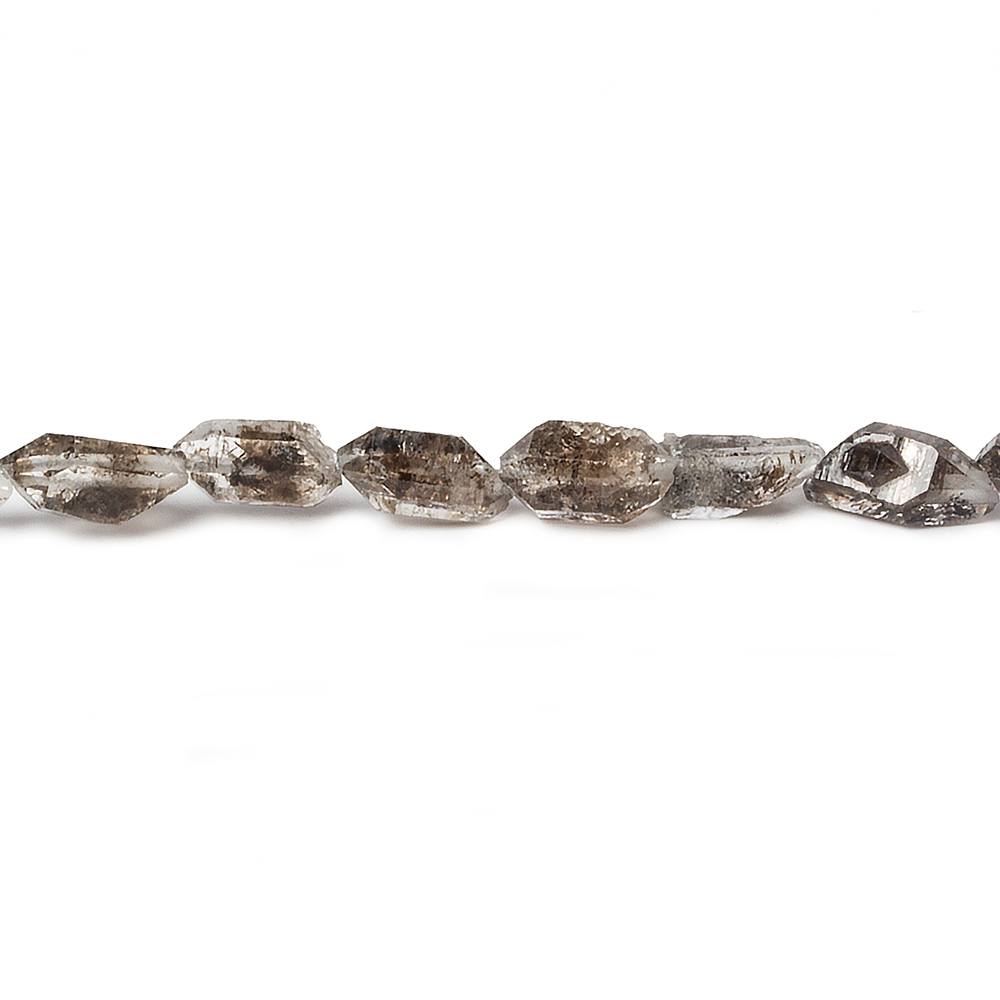 6x4x3mm Double Terminated Quartz Beads Natural Crystals 16 inch 64 pieces