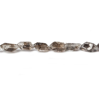 6x4x3mm Double Terminated Quartz Beads Natural Crystals 16 inch 64 pieces