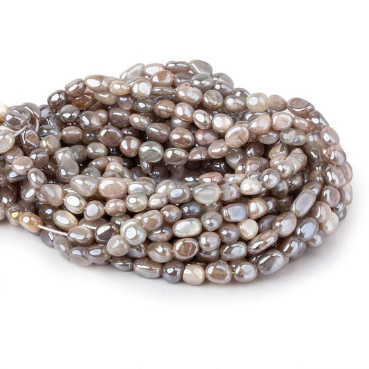 6x5-10x5mm Mystic Light Multi Color Moonstone plain nuggets 16 inch 60 beads