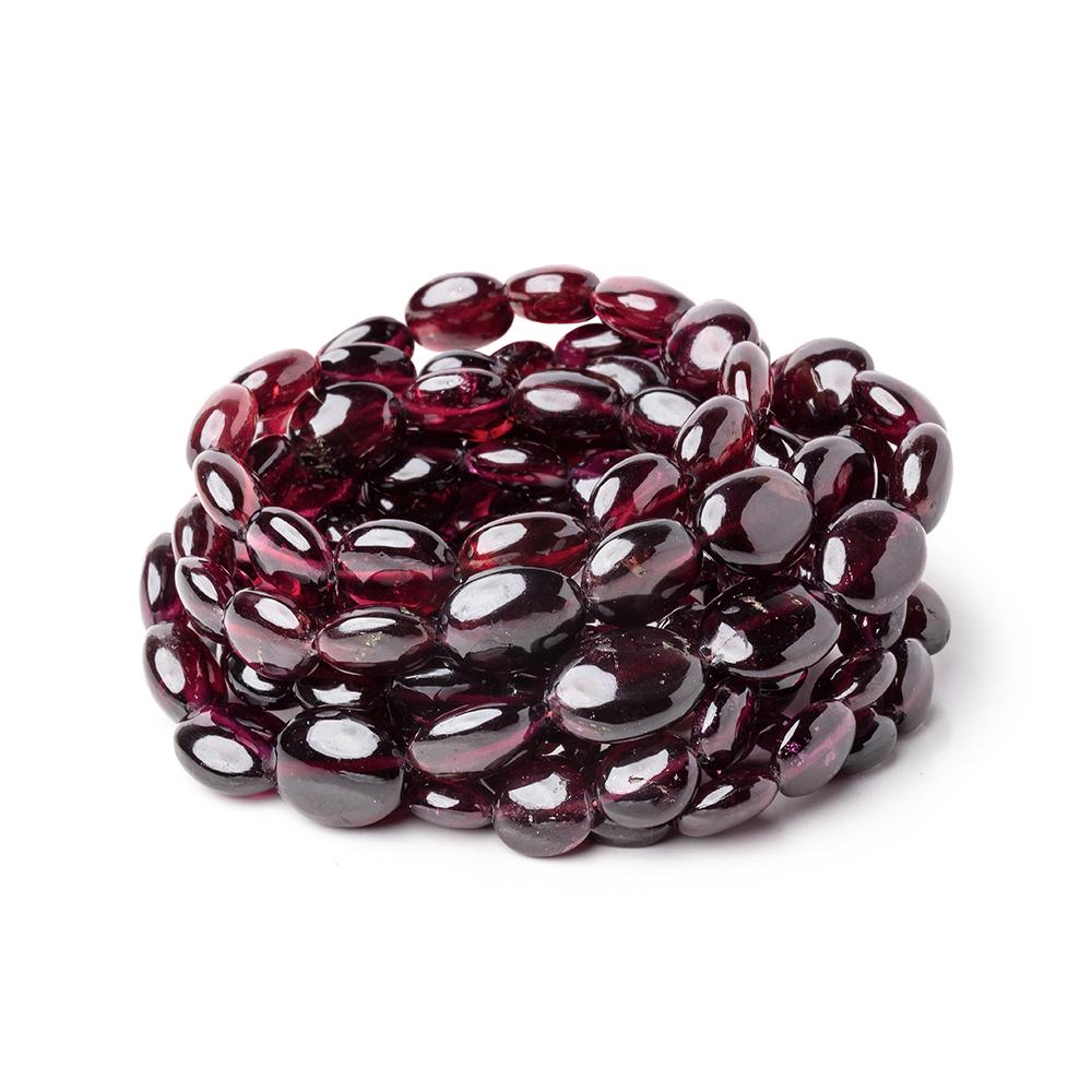 6x5-11x8mm Rhodolite Garnet Plain Oval Beads 16 inch 48 pieces